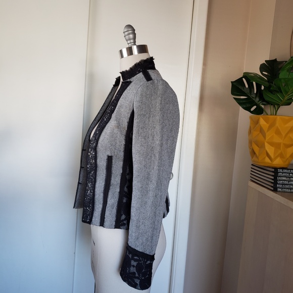 WHBM Timeless Herringbone Blazer Size 2! - Picture 7 of 13